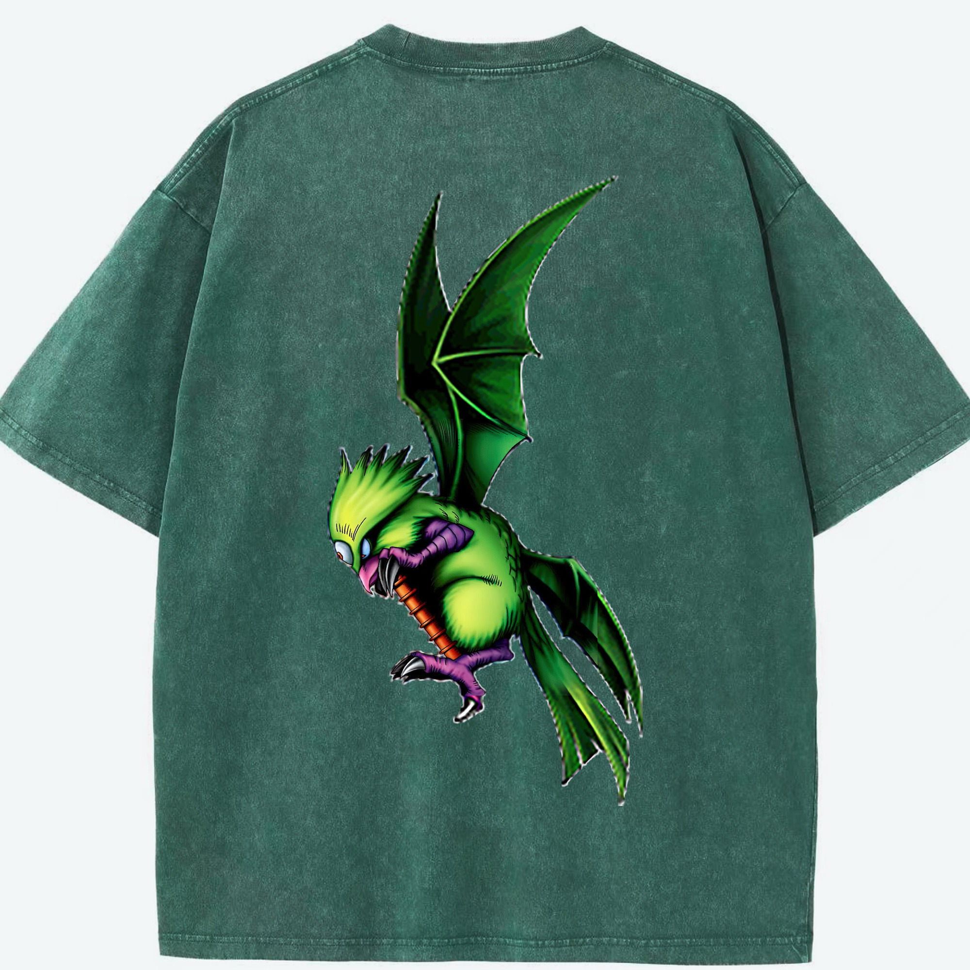 （画像用） 遊☆戯☆王 Yu-Gi-Oh! 綿100% ヴィンテージ風 半袖Tシャツ（背面プリント）